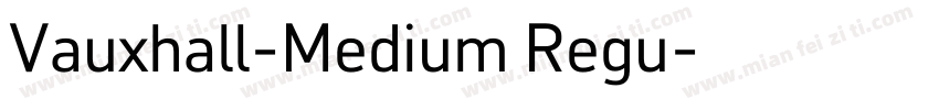 Vauxhall-Medium Regu字体转换